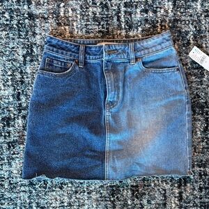 PacSun Blue and Gray Denim Skirt